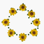 Humble Hilo Handmade Felt Flower Garland - Sunflower