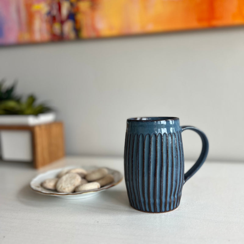 Humble Hilo Kumale Handmade Ceramic Ribbed Mug