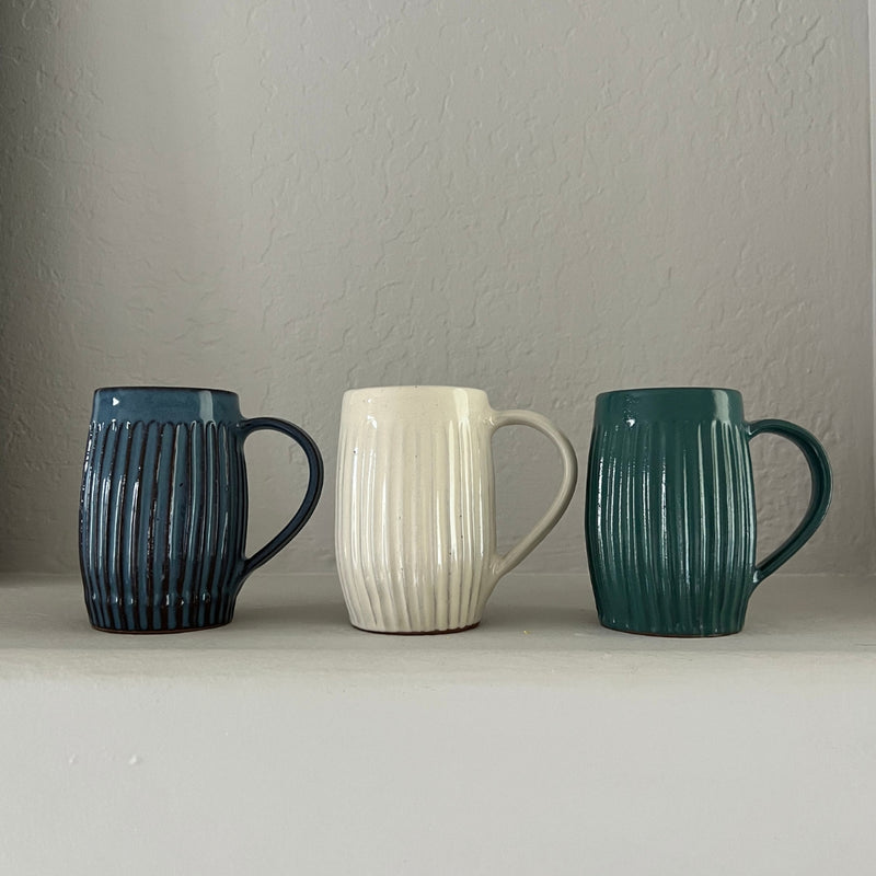 Humble Hilo Kumale Handmade Ceramic Ribbed Mug