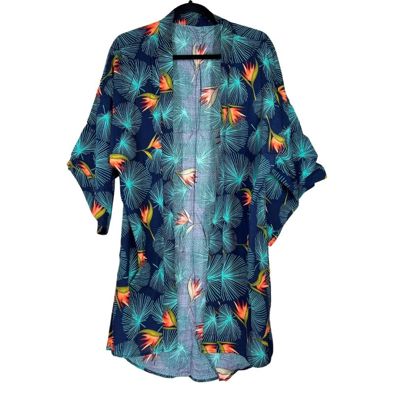 Humble Hilo 3/4 Sleeve Print Kimono