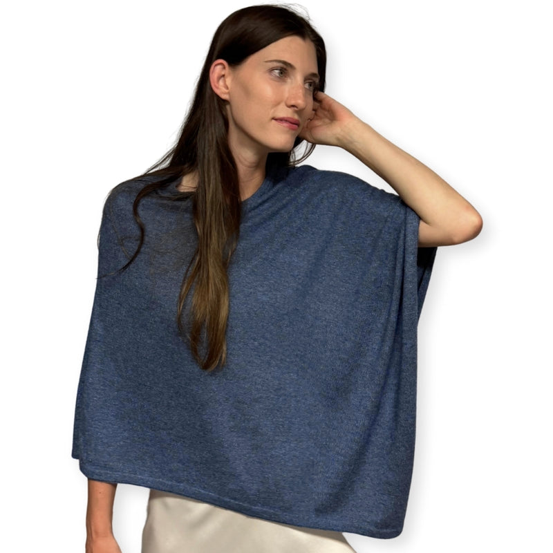 Humble Hilo Handloomed Cashmere Poncho, Classic