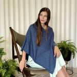 Humble Hilo Handloomed Cashmere Poncho, Classic