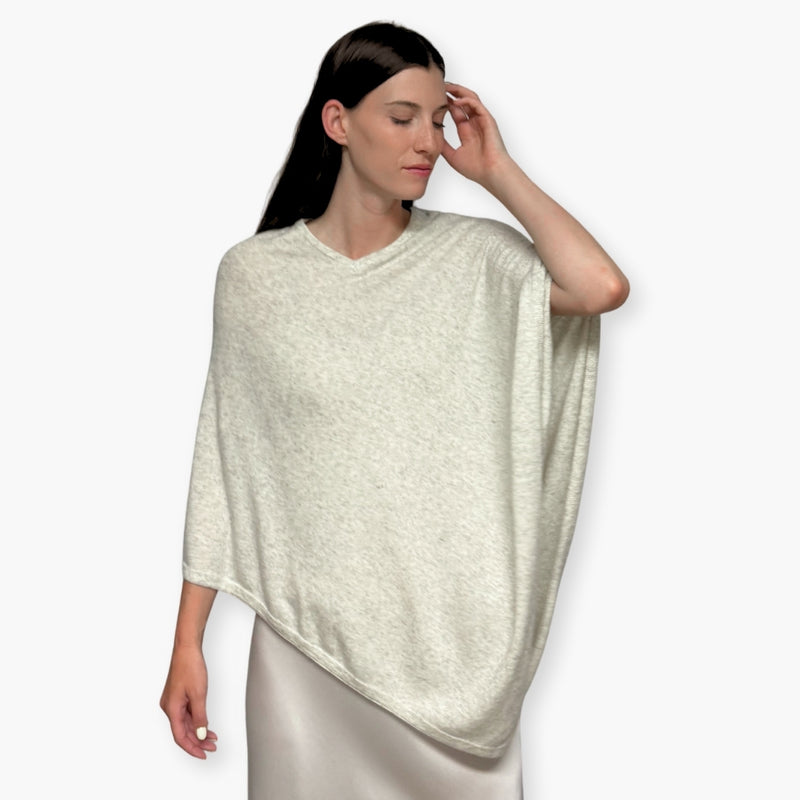 Humble Hilo Handloomed Cashmere Poncho, Classic