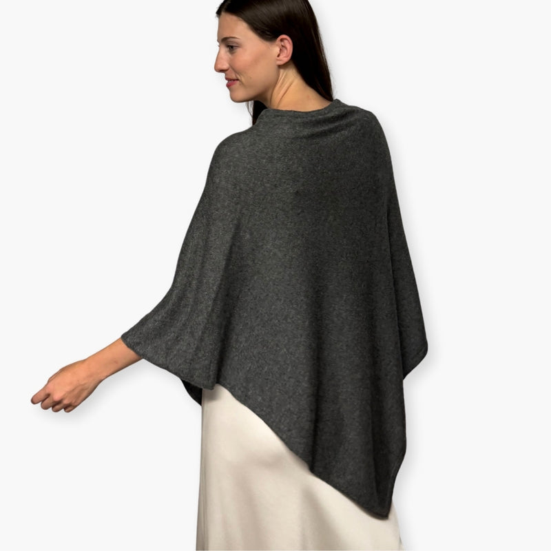 Humble Hilo Handloomed Cashmere Poncho, Classic