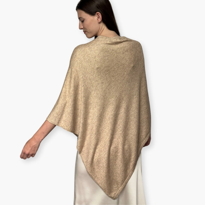Humble Hilo Handloomed Cashmere Poncho, Classic