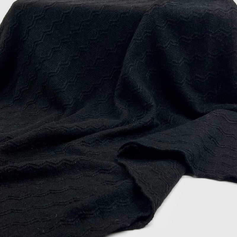 Humble Hilo Handloomed Cashmere Poncho, Cable Knit