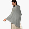 Humble Hilo Handloomed Cashmere Poncho, Cable Knit