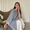 Humble Hilo Handloomed Cashmere Poncho, Cable Knit