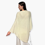 Humble Hilo Handloomed Cashmere Poncho, Cable Knit
