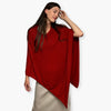 Humble Hilo Handloomed Cashmere Poncho, Cable Knit