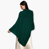 Humble Hilo Handloomed Cashmere Poncho, Cable Knit