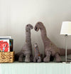 Kenana Knitters Hand Knitted Homespun Wool Dinosaur Stuffed Animal