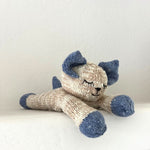 Kenana Knitters Hand Knitted Homespun Wool Sleeping Cat Stuffed Animal