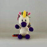 Kenana Knitters Hand Knitted Unicorn Stuffed Animal