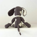 Kenana Knitters Hand Knitted Spotted Dog Stuffed Animal