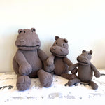 Kenana Knitters Hand Knitted Hippo Stuffed Animal