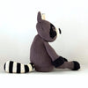 Kenana Knitters Hand Knitted 100% Organic Cotton Raccoon Stuffed Animal