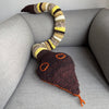 Kenana Knitters Hand Knitted Homespun Wool Snake Stuffed Animal