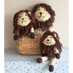 Kenana Knitters Hand Knitted Homespun Wool Lion Stuffed Animal