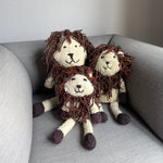 Kenana Knitters Hand Knitted Homespun Wool Lion Stuffed Animal