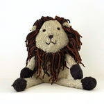 Kenana Knitters Hand Knitted Homespun Wool Lion Stuffed Animal