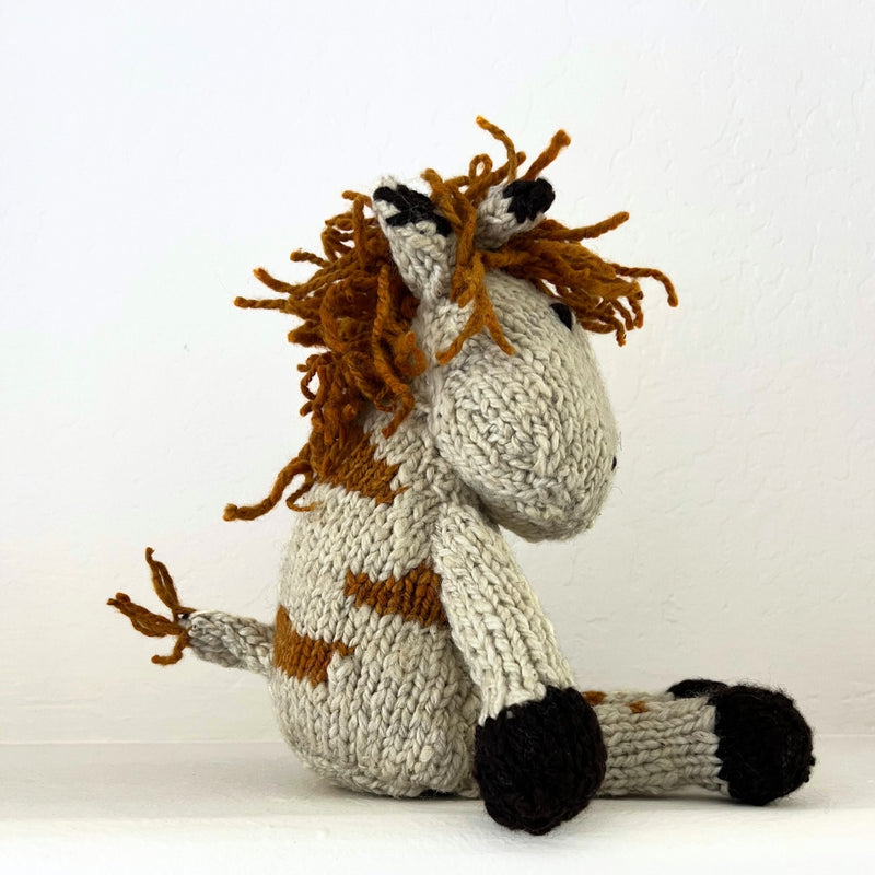 Kenana Knitters Hand Knitted Homespun Wool Giraffe Stuffed Animal