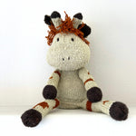 Kenana Knitters Hand Knitted Homespun Wool Giraffe Stuffed Animal