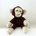 Kenana Knitters Hand Knitted Homespun Wool Monkey Stuffed Animal