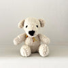 Kenana Knitters Hand Knitted Organic Wool Cream Teddy Bear Stuffed Animal