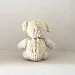 Kenana Knitters Hand Knitted Organic Wool Cream Teddy Bear Stuffed Animal