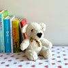 Kenana Knitters Hand Knitted Organic Wool Cream Teddy Bear Stuffed Animal
