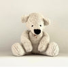Kenana Knitters Hand Knitted Organic Wool Cream Teddy Bear Stuffed Animal