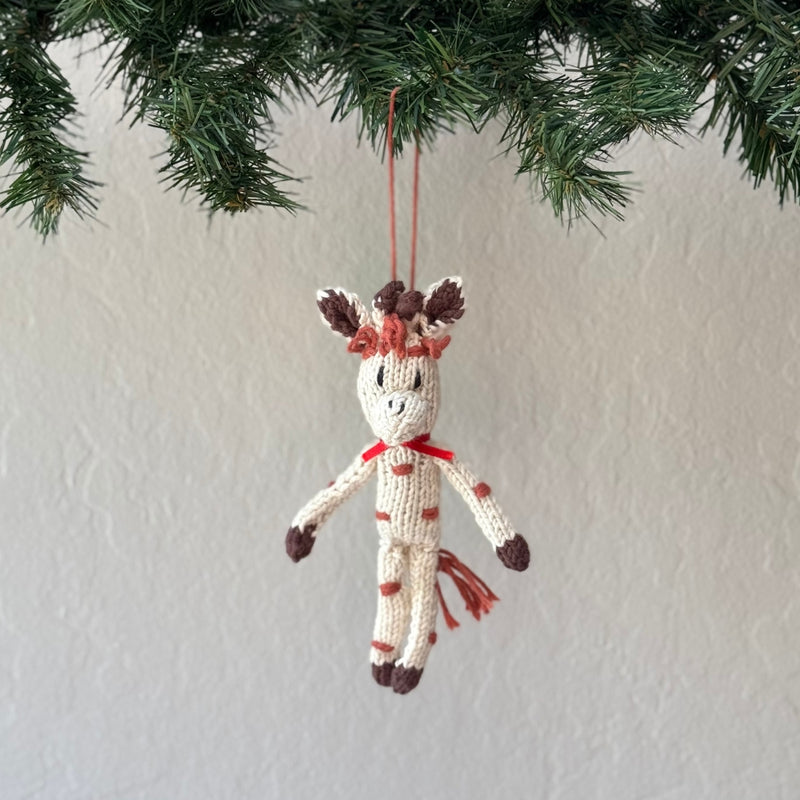 Kenana Knitters Hand-knit Cotton Animal Christmas Ornaments