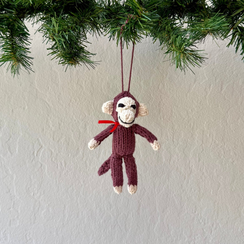 Kenana Knitters Hand-knit Cotton Animal Christmas Ornaments