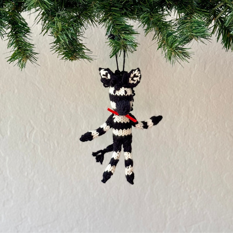 Kenana Knitters Hand-knit Cotton Animal Christmas Ornaments