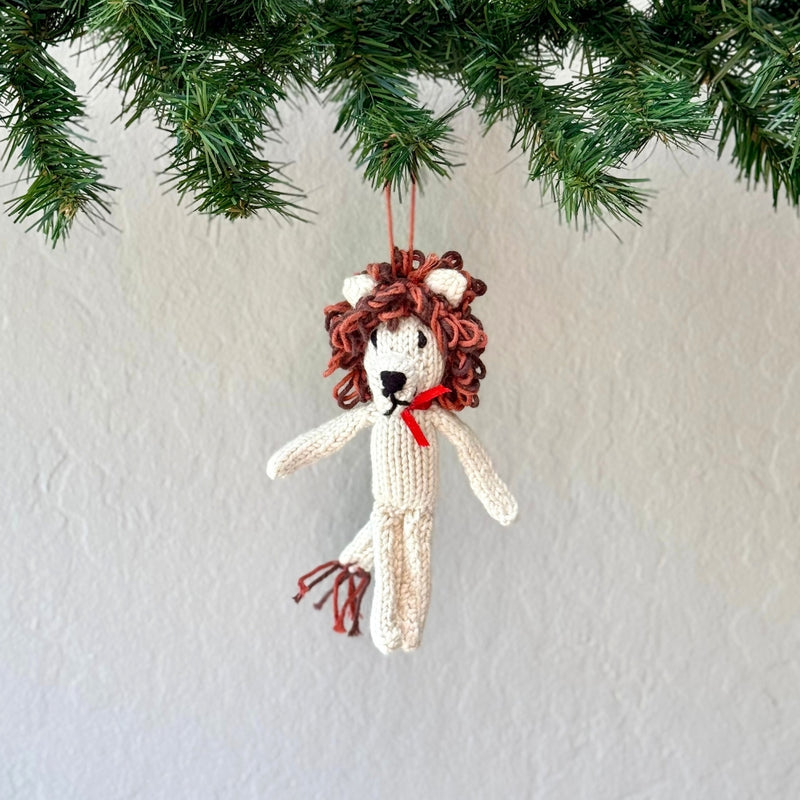 Kenana Knitters Hand-knit Cotton Animal Christmas Ornaments