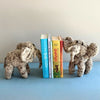 Kenana Knitters Hand Knitted Homespun Wool Elephant Stuffed Animal