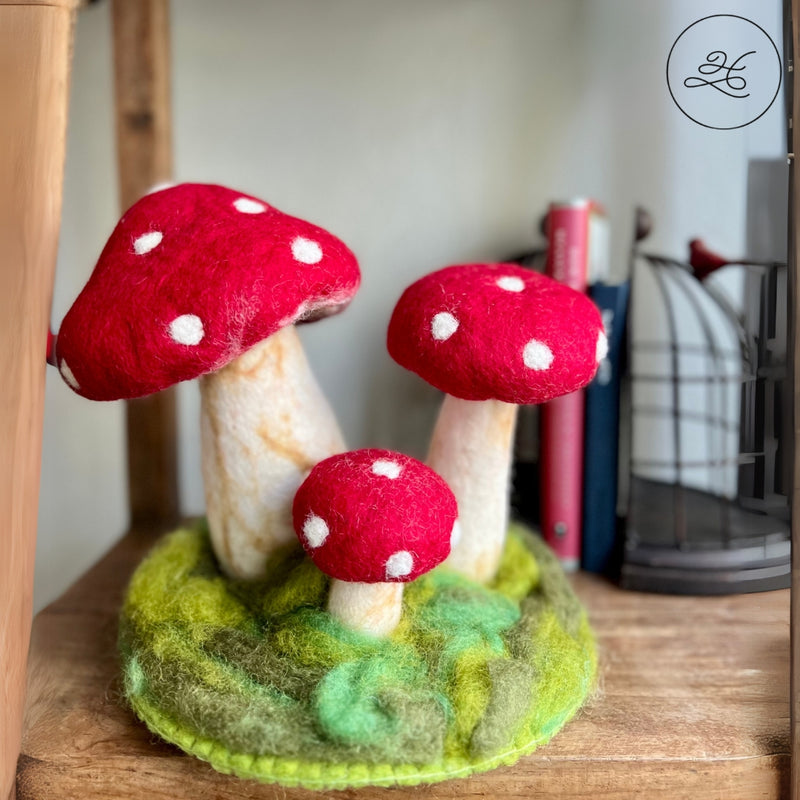 Humble Hilo Handmade Felt Mushroom Garden