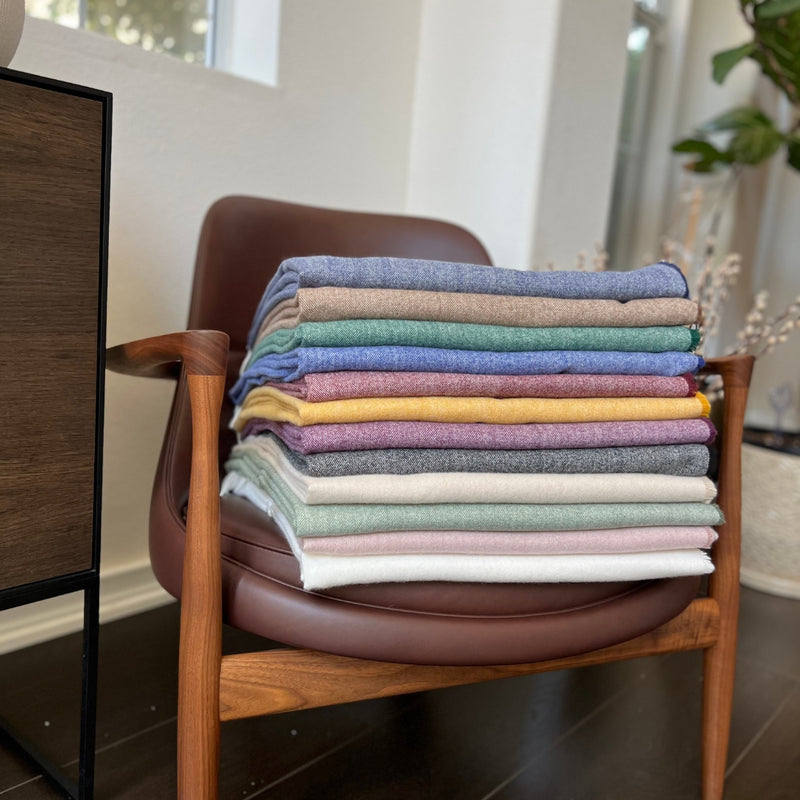 Humble Hilo Pinstriped Herringbone Throw