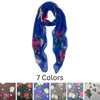 Humble Hilo Roses Chiffon Scarf