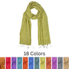 Humble Hilo Silk Blend Scarf in Solid Hues