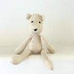 Kenana Knitters Hand Knitted Organic Cotton Round Teddy Bear Stuffed Animal