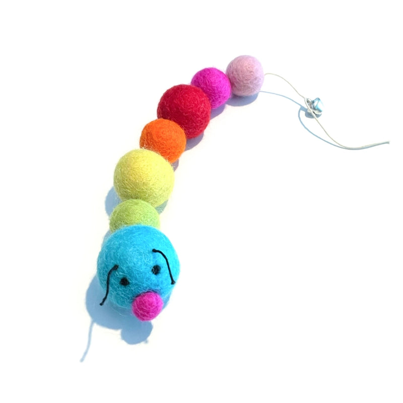 Rainbow Caterpillar Cat Toy or Eco Freshener