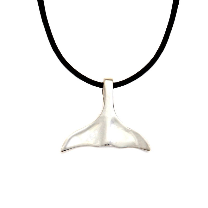 Maori Whale Tail Leather Necklace