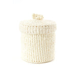All Natural Sisal Lidded Container Basket