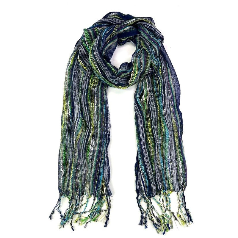 Humble Hilo Multicolored Thread Artisan Scarf