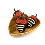 Handmade Chocolate Covered Strawberry Pincushion
