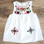 Flores Baby Dress-Hielo