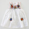 Flores Baby Dress-Blanco
