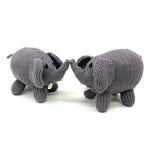 Kenana Knitters Hand Knitted 100% Organic Cotton Elephant Stuffed Animal